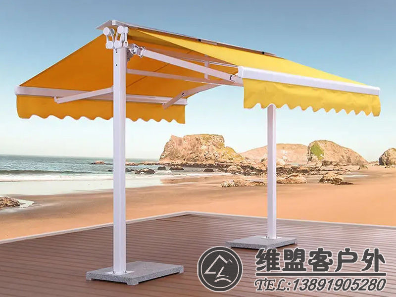 雙開(kāi)戶外伸縮遮陽(yáng)篷